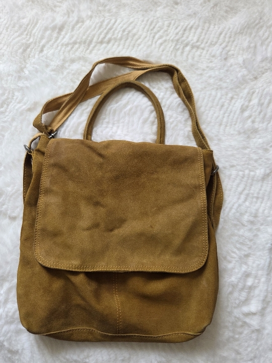 We The Free Suede Crossbody Bag in Chestnut - Picture 9 of 13